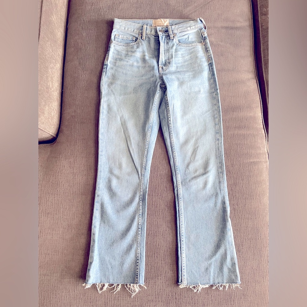Everlane Kick Crop Jean - Light Blue Wash - 25